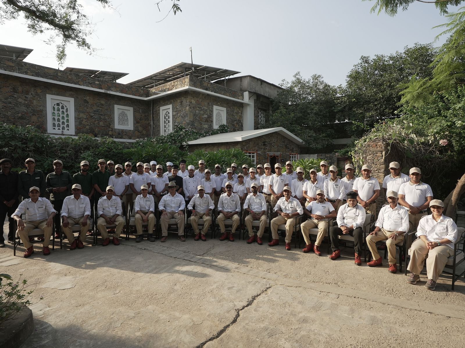 A group picture of local community at Sariska |  Utsav Camp